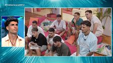 Inédito: la reacción de los solteros al ver en directo la primera hoguera de las chicas