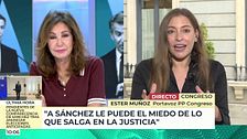 Esther Muñoz, portavoz del PP en el Congreso: "Es importante que nadie se confíe, Sánchez está dispuesto a todo"