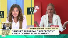 El 'zasca' de Ana Rosa Quintana a la portavoz del PSOE: "A mí hay personas en el Parlamento que no me gustan, pero lo respeto porque soy demócrata"