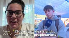 El choque de una multipropietaria y un activista acampado en Sol en 'El tiempo justo': "No debéis engañar a la gente"