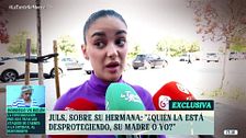 Juls Janeiro niega que su hermana filtrase su affaire con Pietro Constanzia: "Sé perfectamente quien fue"