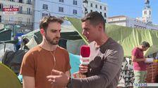 Oriol, acampado Sol: “La extrema derecha llama a la violencia, nosotros a que no echen a la gente de sus casas”