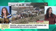 Rocío de Meer, diputada de VOX, sobre los migrantes que aún acampan en Ceuta: "Ahora duermen en los portales de los caballas"