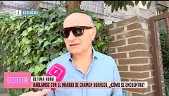 El marido de Carmen Borrego, José Carlos, actualiza su estado de salud tras el incidente en la boda de Sandra Barneda: "Me asusté"