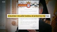 El bando que ha emitido Vivas para animar a los ceutíes a ir a recibir a los Reyes: "¡Acudid todos!"