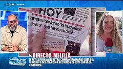 El rey Felipe VI firma a ‘TEM’ el periódico del día en su visita a Melilla: “Es un hecho histórico para el programa”