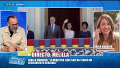 La vicepresidenta de Melilla habla sobre la visita de los reyes y Elma Saiz: “La ministra ha tenido un recibimiento desigual”