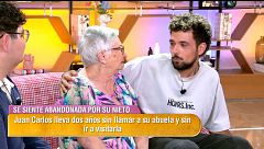 Juan Carlos se reencuentra con su abuela después de dos años sin verse ni hablar