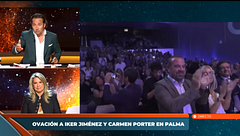La gran ovación a Iker Jiménez y Carmen Porter en Palma y su reflexión sobre el mundo digital y la calle: "Qué enorme diferencia"