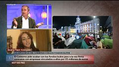 El tenso encontronazo de Carlos Cuesta con la acampada Beatriz Payo: "Habéis implantado  el modelo de acampado fijo-discontinuo"