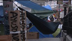 El desalojo de la acampada de la Puerta de El Sol en Madrid, en manos de la Justicia