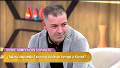 Txomin descubre que su novia le quiere dejar en directo: "Es tu momento"