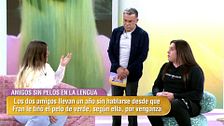 Erika se reencuentra con el amigo que le tiñó el pelo de verde "por venganza" y acaban discutiendo