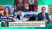 Garamendi, presidente CEOE, sobre la subida del SMI: "El Gobierno no se ha puesto en contacto con nosotros"