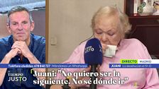 Juani, a la calle con 83 años y un 90% de discapacidad, rompe a llorar: "No saldré en camilla, saldré rodando con mi silla"