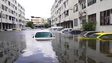 Las calles de Bangkok, totalmente anegadas tras las inundaciones de Tailandia