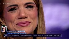 Juls Janeiro, emocionada, entra en directo y manda un mensaje de apoyo a Beatriz Trapote: "Se me parte el corazón viéndola llorar"
