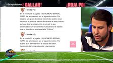 Juanfe Sanz desvela un "defecto de forma" en el acta arbitral del Levante - Sevilla: "Si impugna, lo gana"