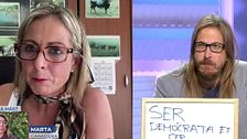 Marta, ganadera cántabra, a Pablo Fernández: “¿Vienes mañana conmigo a la Puerta del Sol?