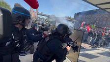 Aumenta la tensión en Francia con una nueva jornada de protestas de estudiantes que deja algún enfrentamiento