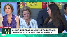 Ana Rosa reacciona a la declaración de la jueza Biedma: "Es de las cosas más inquietantes que he visto en una democracia"