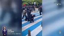 Cargas policiales durante la huelga educativa de Madrid