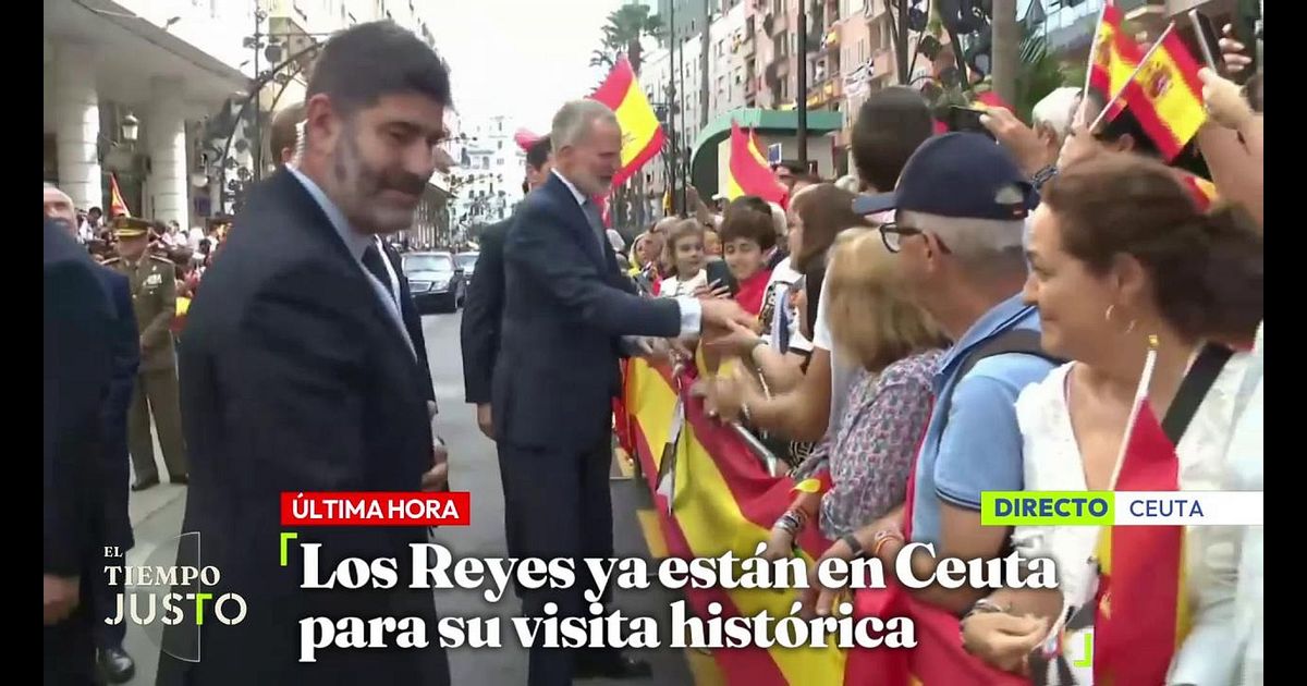 El tiempo justo: Las primeras imágenes de los reyes de España en Ceuta ...