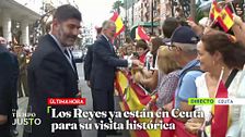 Las primeras imágenes de los reyes de España en Ceuta