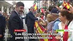 Las primeras imágenes de los reyes de España en Ceuta