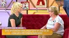 Carla desapareció de la vida de su amiga y acude a ‘El diario de Jorge’ para darle explicaciones