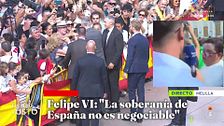 La emoción de un niño melillense en la visita de los Reyes: "Me ha cogido el móvil y ha hecho un selfie"