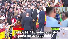 La emoción de un niño melillense en la visita de los Reyes: "Me ha cogido el móvil y ha hecho un selfie"