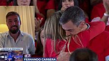 Fernando Carrera, sobre le beso de Pedro Sánchez: “Me gustó mucho, dejó un fotón”