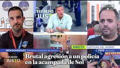 Tensión en plató tras las acusaciones de un activista en Sol sobre la policía: ''Más de uno tiene muchas ganas de cargar aquí''