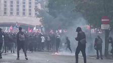 Las autoridades de Bruselas reaccionan con extrema dureza a las protestas estudiantiles