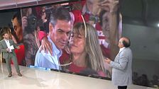Un experto en comunicación no verbal se fija en un gesto de Pedro Sánchez durante el beso a su mujer: "Estaba todo preparado"