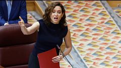 Ayuso acusa a la izquierda de volverse “extremadamente violenta” tras denunciar la Comunidad carteles con amenazas en Sol