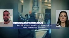 Policía herido en los disturbios de A Coruña tras un mitin de Abascal: "Es lo que pasa cuando el delegado del Gobierno les deja manifestarse allí"