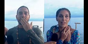 Damián e Ivana, nuevos líderes de 'Playa Sol' y 'Playa Luna' en la mítica 'Caída de Ícaro': sus especiales dedicatorias