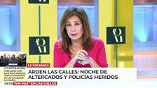 Ana Rosa, tras los altercados en A Coruña: "Siempre son los mismos. Está organizado"