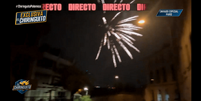 José Álvarez espanta a los que estaban tirando fuegos artificiales en el hotel del Barcelona en París