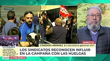 Cándido Méndez, exsecretario general de UGT, sobre la huelga general: "Pretende influir en la campaña electoral"