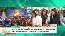 Estefanía Fernández, manifestante por Ceuta, sobre la protesta del domingo: "Necesitamos que suene fuerte, no puede ser olvidada"