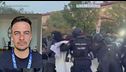 Insultos cruzados, lanzamientos de objetos y cargas policiales en el acto de Vito Quiles en Zaragoza