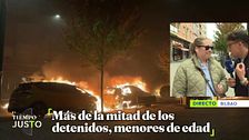 Vecinos de Bilbao, tras la noche de disturbios: "Se vivieron escenas de terror"