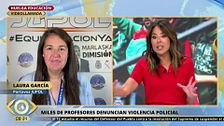 Portavoz de JUPOL, sobre la denuncia de violencia policial de los profesores: "Se ejerce la fuerza cuando no se cumplen con los límites"