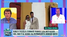 Kike Calleja explica qué le ha dicho Alba Silva, mujer de Sergio Rico, tras el robo sufrido en su casa de Sevilla