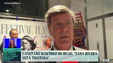 Cayetano Martínez de Irujo explica que su sobrina, Tana Rivera, "está tristona" tras su ruptura con Roca Rey
