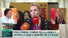 Paola Olmedo carga contra Carmen Borrego: "Tira la piedra y esconde la mano"
