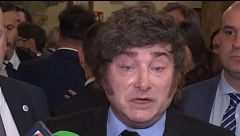 Javier Milei llama “dictador”, “corrupto” y “ladrón” y apoya a sus “amigos” Abascal y Ayuso en estas elecciones generales